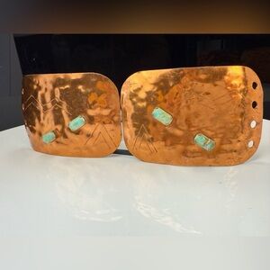 Vintage Native American copper belt buckle